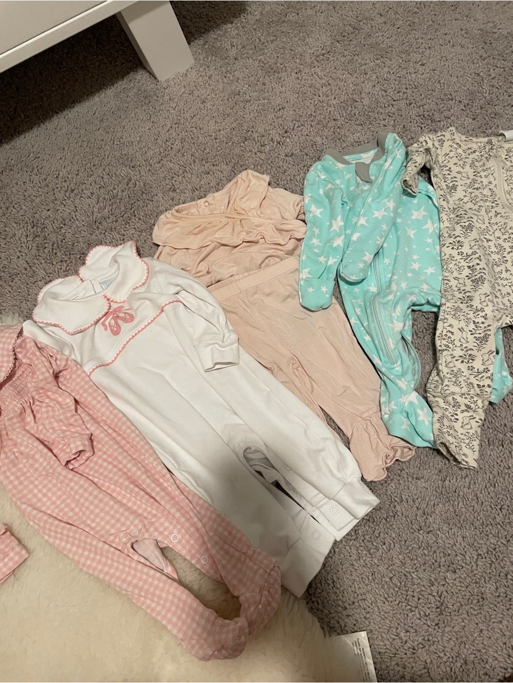 Jamie Kay Cream Floral Baby Romper